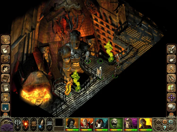 Classic real-time/pause combat in Planescape