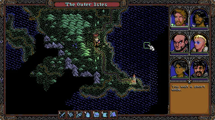 The overworld map in Skald