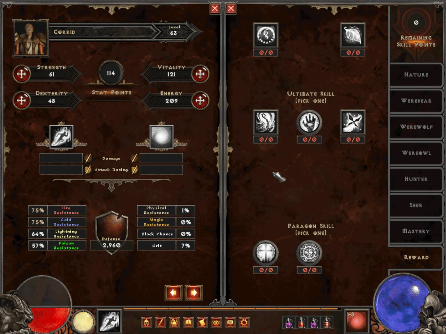 Completely changed UI and an expansive skill tree